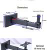 Professional Wall Speaker Mount Bracket for 10-12 Inch Speakers - KTV Booth Shelf