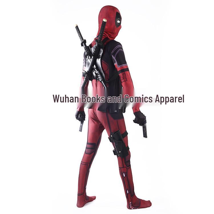 Deadpool Superhero Lycra Bodysuit Halloween Cosplay Costume