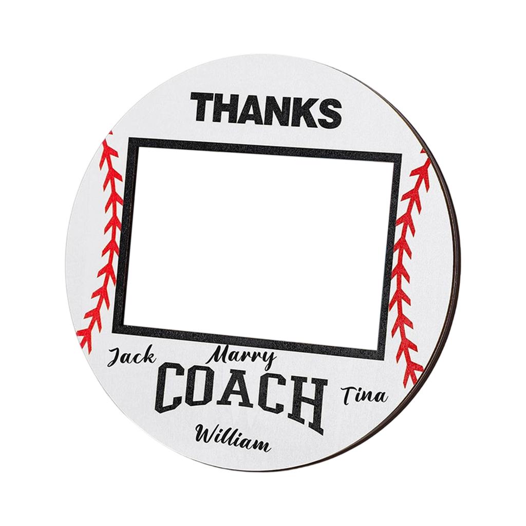 Baseball Photo Frame Sports Theme Wooden Frame Table Football Frame Dining Table Ornament Party Decoration Gift