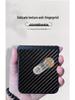 Carbon Fiber Leather Case for Samsung Z Flip7/Z Flip5: Full-Coverage, Anti-Fall Protection for Folding Screen