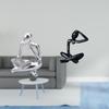 Abstract Thinker Statue Decoration Modern Sculpture for Tabletop Shelf Office Bookshelf Simple