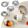 Shell Shape Fruit Snack Dish 304 Stainless Steel Snack Disc Creative Dessert Plate  Home
