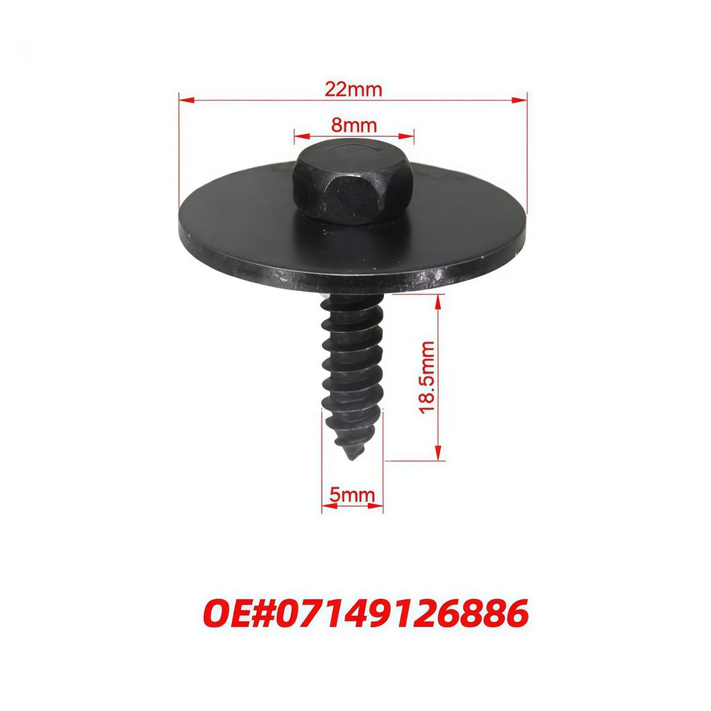 20dílná sada šroubů, matic a klipů do auta pro nárazník a blatník BMW