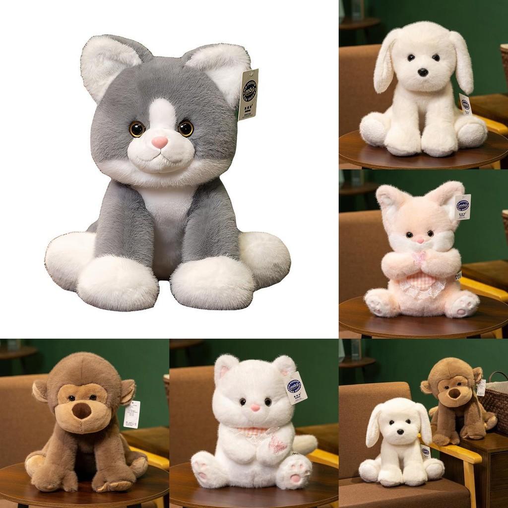 Fox Cat Cuter Dog Plush Dolls With Plush Filling For Kids Decoration Playroom