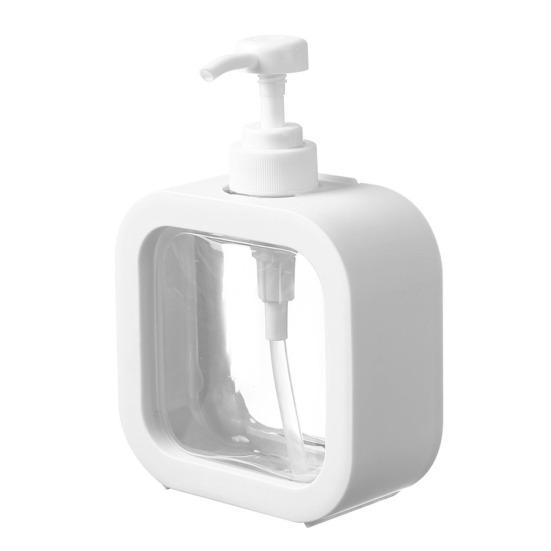Lotion Bottle Leak-Proof Clear Design Press-down Pump Dispenser Wide-Mouth Plastic Waterproof Liquid Bottle