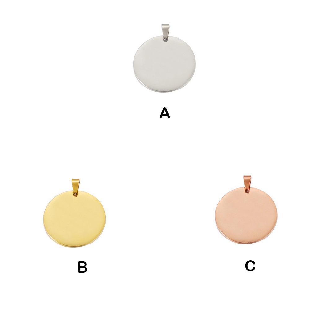 Pet Necklace Blank Pendant Fashion Name Number Art Engraving Trendy DIY Jewelry Homemade Handicraft Crafting Findings