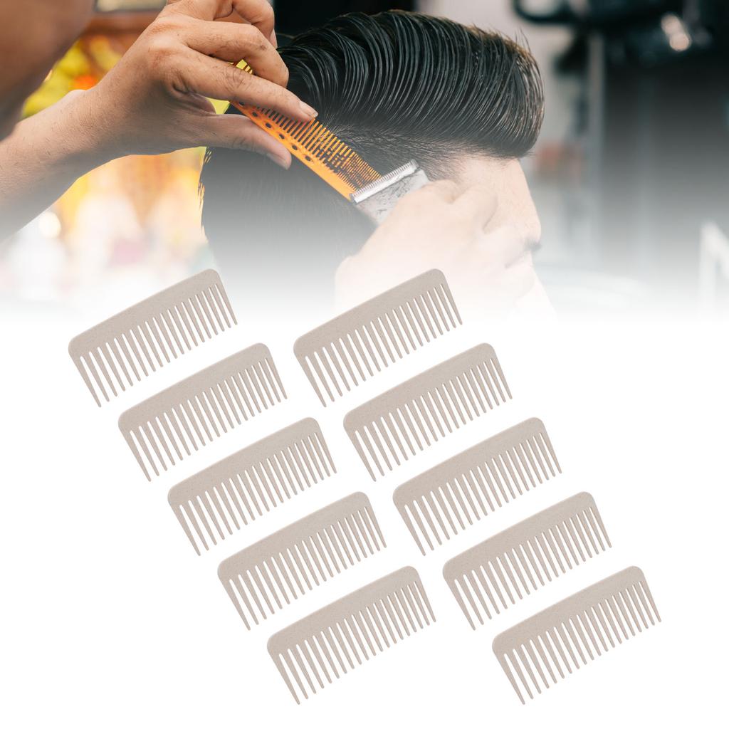 10 Pack Wheat Straw Wide Tooth Detangling Comb Easily Detangles Wet Dry Hair Wide Tooth Detangling Comb for All Hair Types