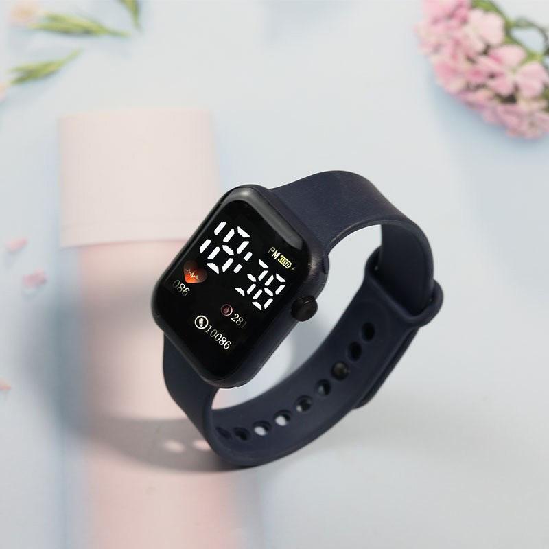 Y1 Love Led Electronic Watch Fashion Leisure Primary And Secondary School Students Square Outdoor Waterproof Electronic Watch чернил синий