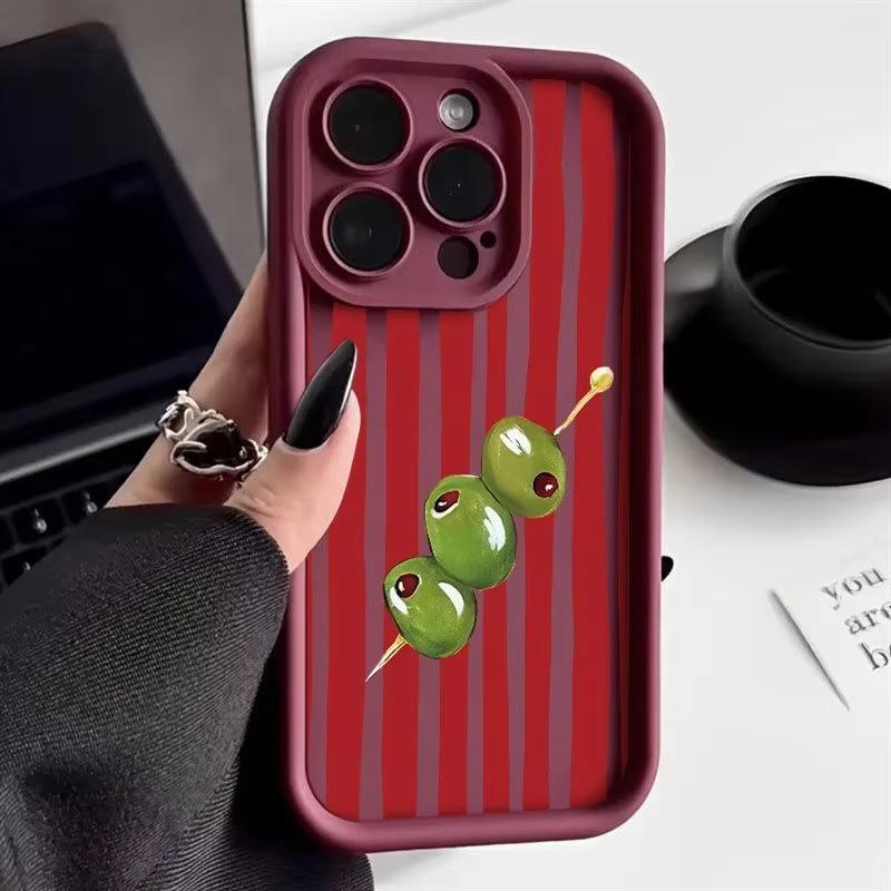 

Green Olive Red Striped Phone Case For Motorola Moto Edge 70 50 Pro 60 Fusion 40 Neo G84 G86 G53 G15 G35 G52 G60 G75 G54 Cover Motorola G20