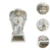 Englestatue Solcellelampe Figur til Hage