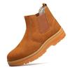 Labor Insurance Shoes, Steel Baotou Anti-smash and Anti-puncture Safety Shoes, Anti-velvet Cowhide Welder Protective Shoes