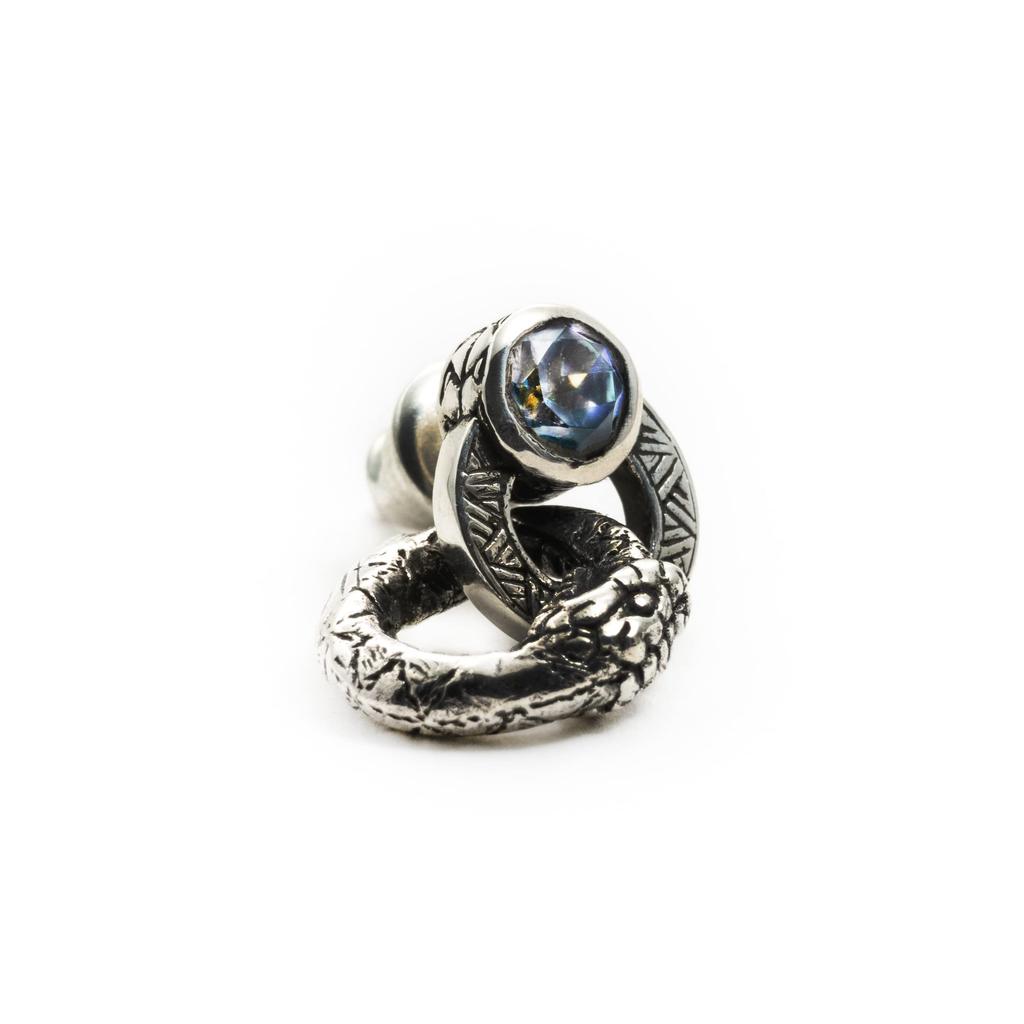 Snake earrings in silver 925 by Good Vibrations