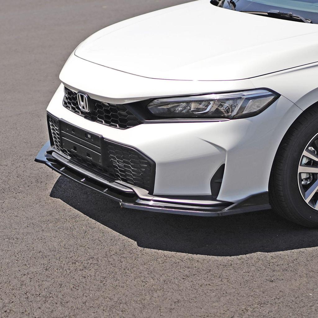 2025 Civic 11.5 Gen Front Lip & Body Kit: Integrated Splitter, No-Drill, Non-Destructive Installation.