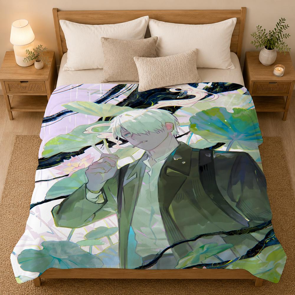 Mushishi Anime Throw 240G Flannel Blanket, Suitable For Sofas, Beds, Offices,  Exquisite Gift Blankets