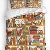 3pcs Bedding Set Cartoon Hot Air Balloon Home Textile Duvet Cover Pillow Case Boy Kid Teen Girl Bedding Covers Set