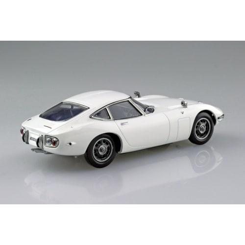 Aoshima Bunka Kyozai 1/32 Scale Rakupla Snap Kit No.06-PW Toyota 2000GT Pegasus White Pre-Colored Plastic Model Kit (Automobile)