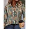 Temperament Loose Woman Shirt Fashion Casual Blouse Elegant Long Sleeve Shirt Holiday Weekend Top