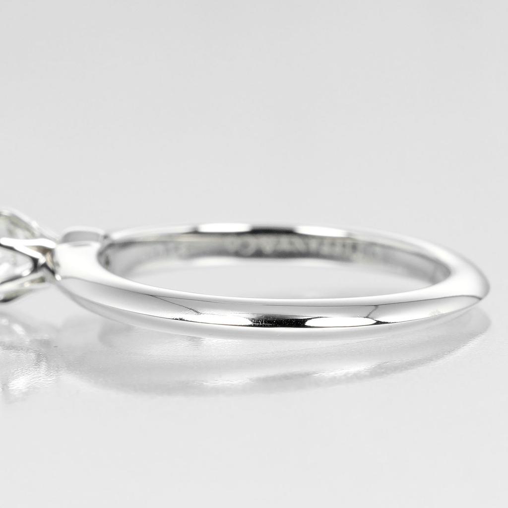 TIFFANY&Co. Solitaire Ring 0.23ct Pt950Platinum/diamond #5.8(US Size) 4.32g Women Used