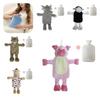 Water Hot Bottle With Plush Cover Soft Fluffy Monkey Unicorn Rubber Hand Warmer