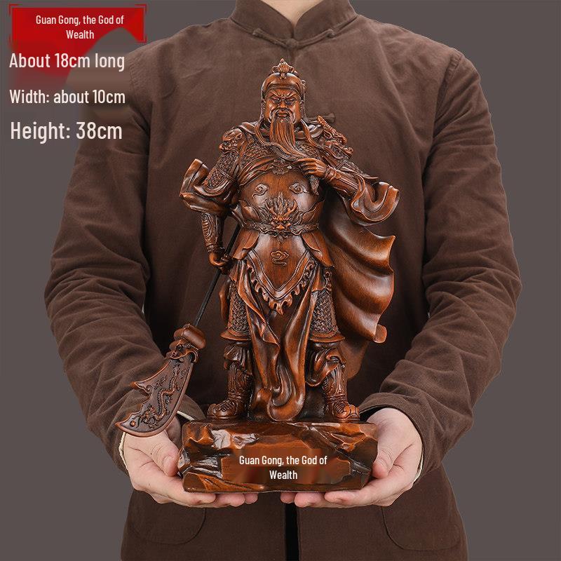 Guan Yu Wealth Statue: Home & Office Decor, Prosperity Symbol, Worship Item, Perfect for Shops & Business Openings