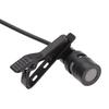 Lavalier Clip Metal Mono Microphone 3.5mm with Collar Clip for Lound Spker Computer PC Laptop