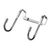 Stainless Steel Traceless Door Rear Hook Hanger Storage Rack, S-shaped Double Hook Bathroom Door Back Hanger
