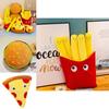 Soft Plush Burger Pillow Pizza Plush Toy Fries Stuffed Doll Perfect Birthday Gift For Kids