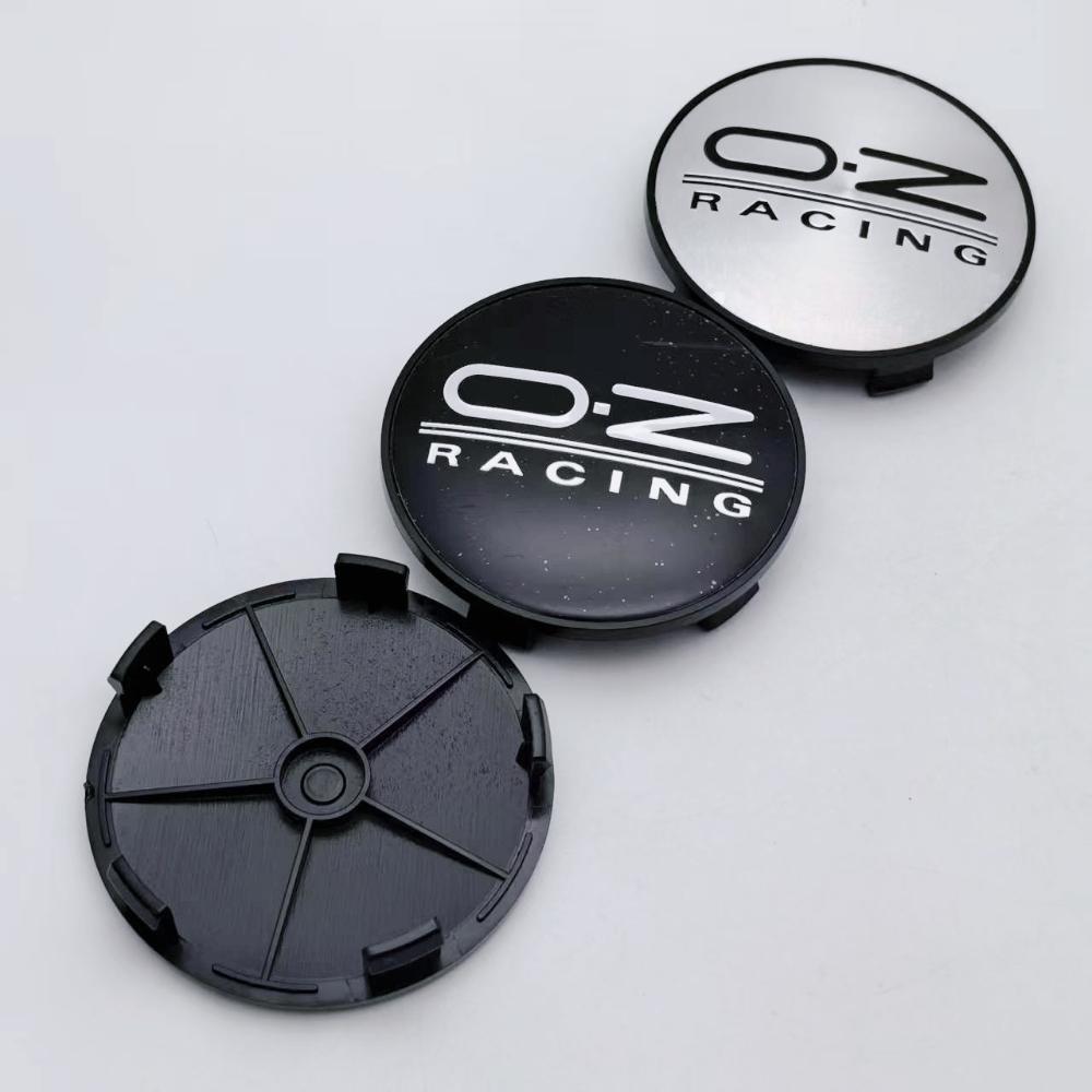 4 Stück OZ Racing Logo Emblem Auto Radnabendeckel 68MM Clips 63MM Räder Radkappe O.Z Abzeichen Felge Radnabendeckel Staubschutz Auto Zubehör