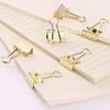 100 Pack Mini Gold Binder Clips 5/8 Inch (15 mm), Colored Little Paper Clamps, Small Tiny Micro Size Paper Clips for Office Home School Business 0.6"