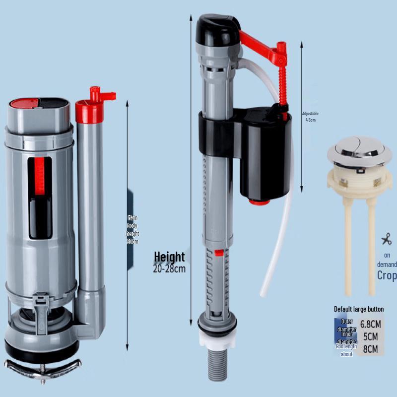 Youshu ABS Toilet Cistern Fill & Flush Valve Set