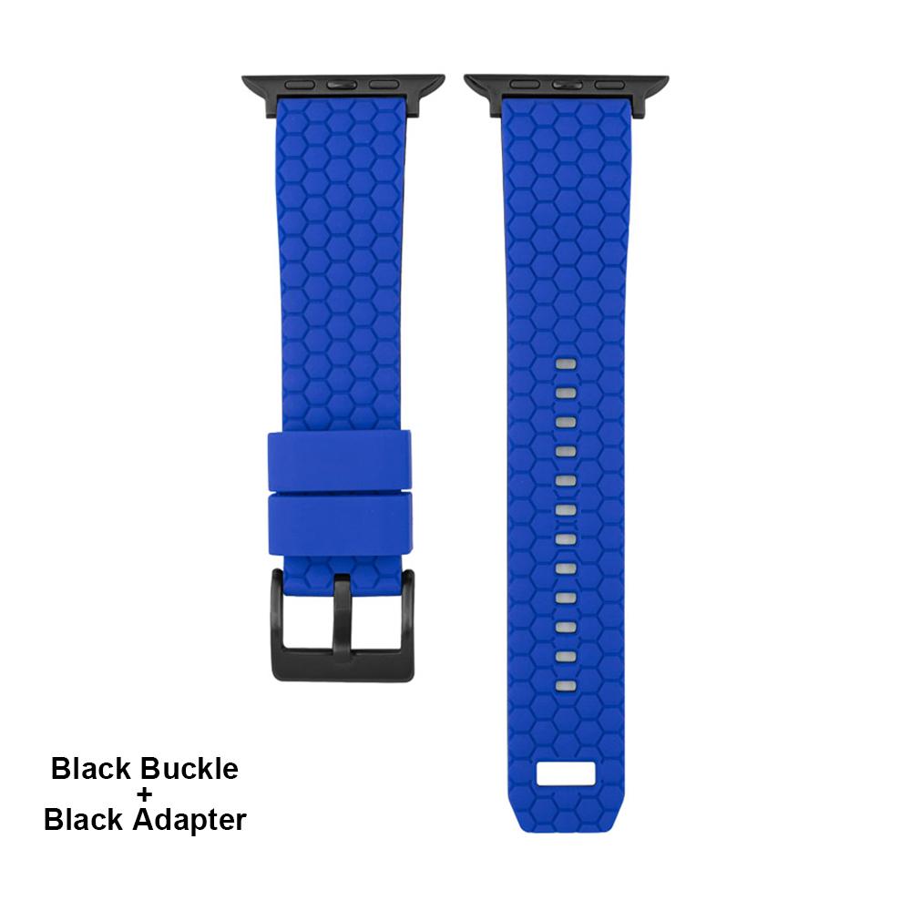 Honeycomb Texture Silicone Strap For Apple Watch Band 45mm 44mm 41mm 40mm 42mm Bracelet For iWatch Series 7 6 SE 5 4 3 Watchband