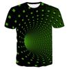 Fashion Men's 3D Printing Round Neck Short Sleeve Shirt Top Blouse