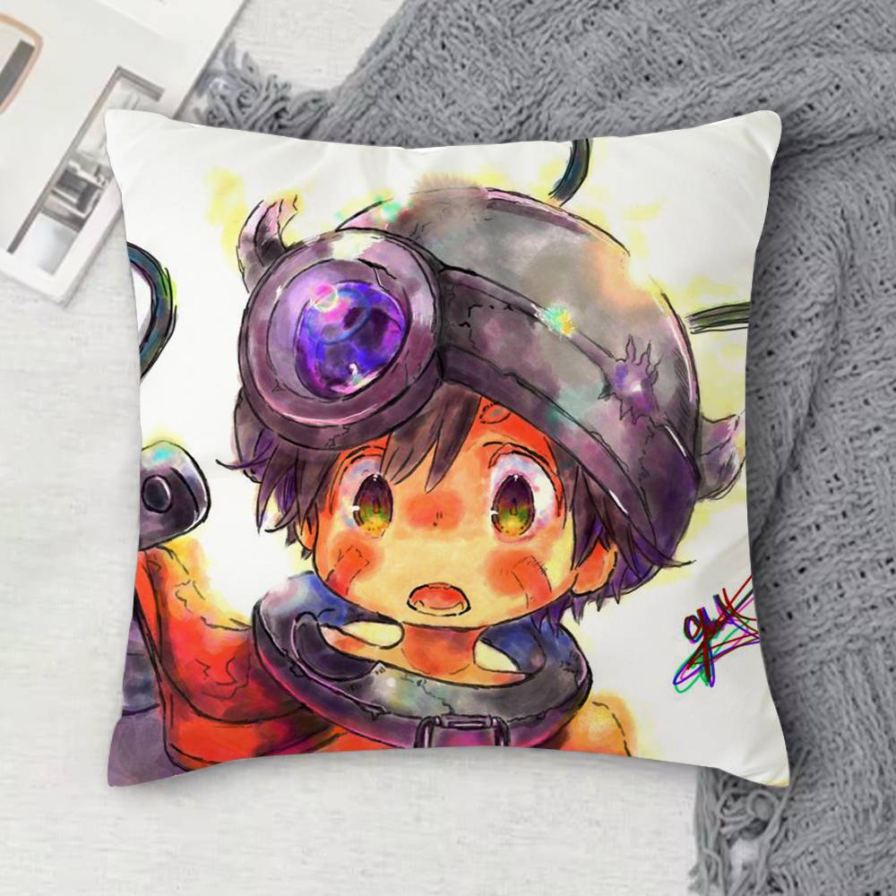 MMade In Abyss Doublesided Printed Square Decorative Cushion Cover for Sofa Living Room Home Decor