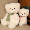 Soft Cute Scarf Teddy Bear Plush Doll Hairy Bear Rag Doll Girl Bed Pillow Doll Gift