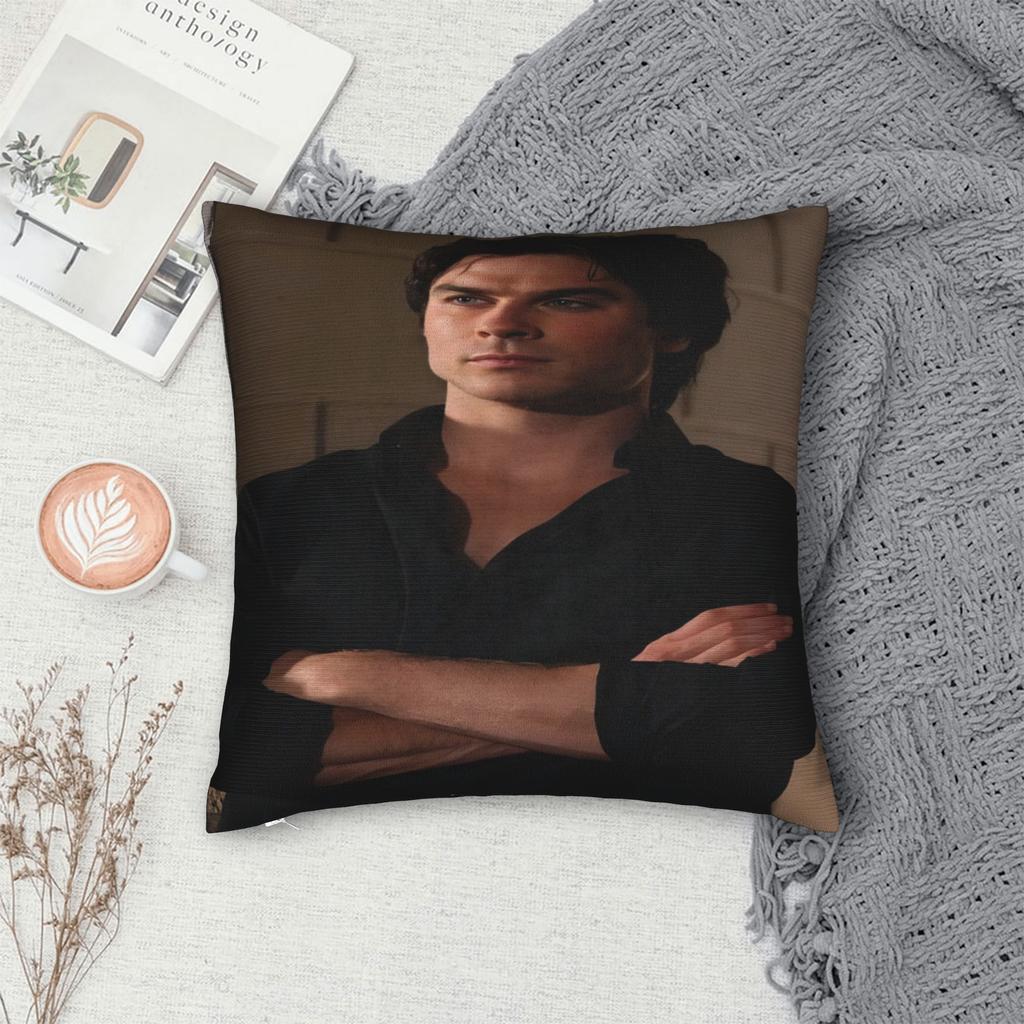Federa Stampata Damon Salvatore Copricuscino Copricuscini Morbido e Dolce Decorazioni per Auto con Zip Diverse Misure
