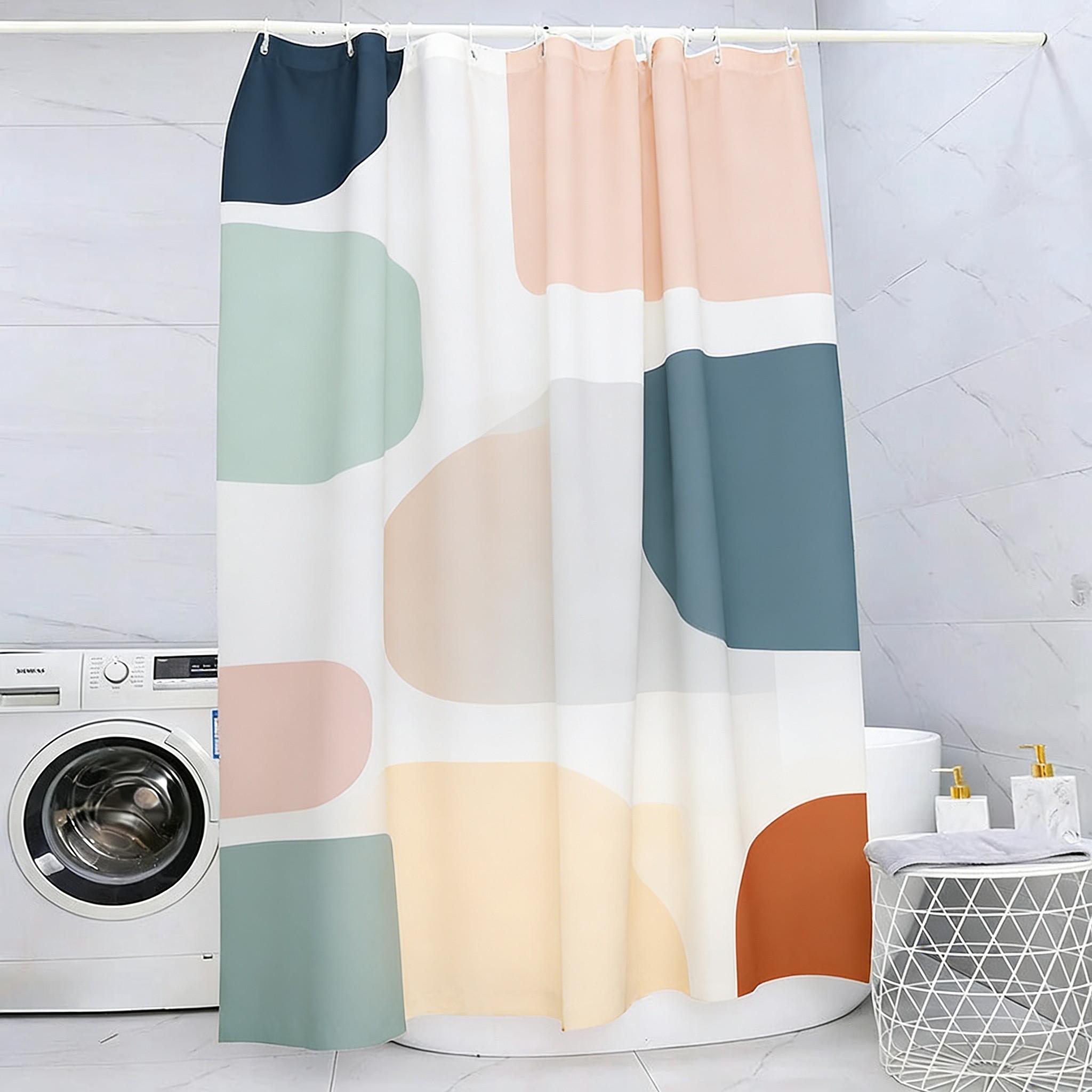 

Coastal Sailboat & Lighthouse Ocean Wave Waterproof Shower Curtain W60H190(CM)-1 Pcs