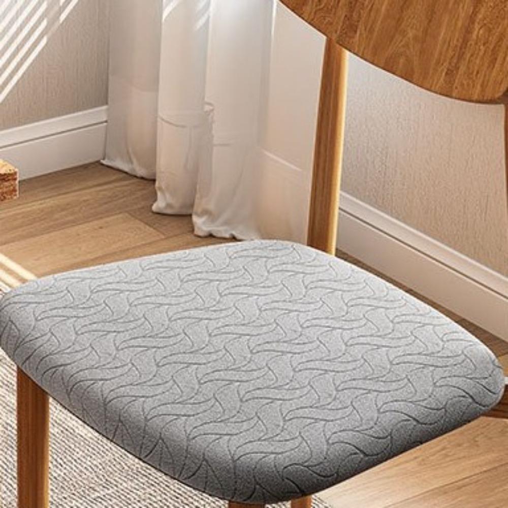 

Removable Dining Chair Cover Washable Chair Slipcovers Modern Seat Protector Office серый