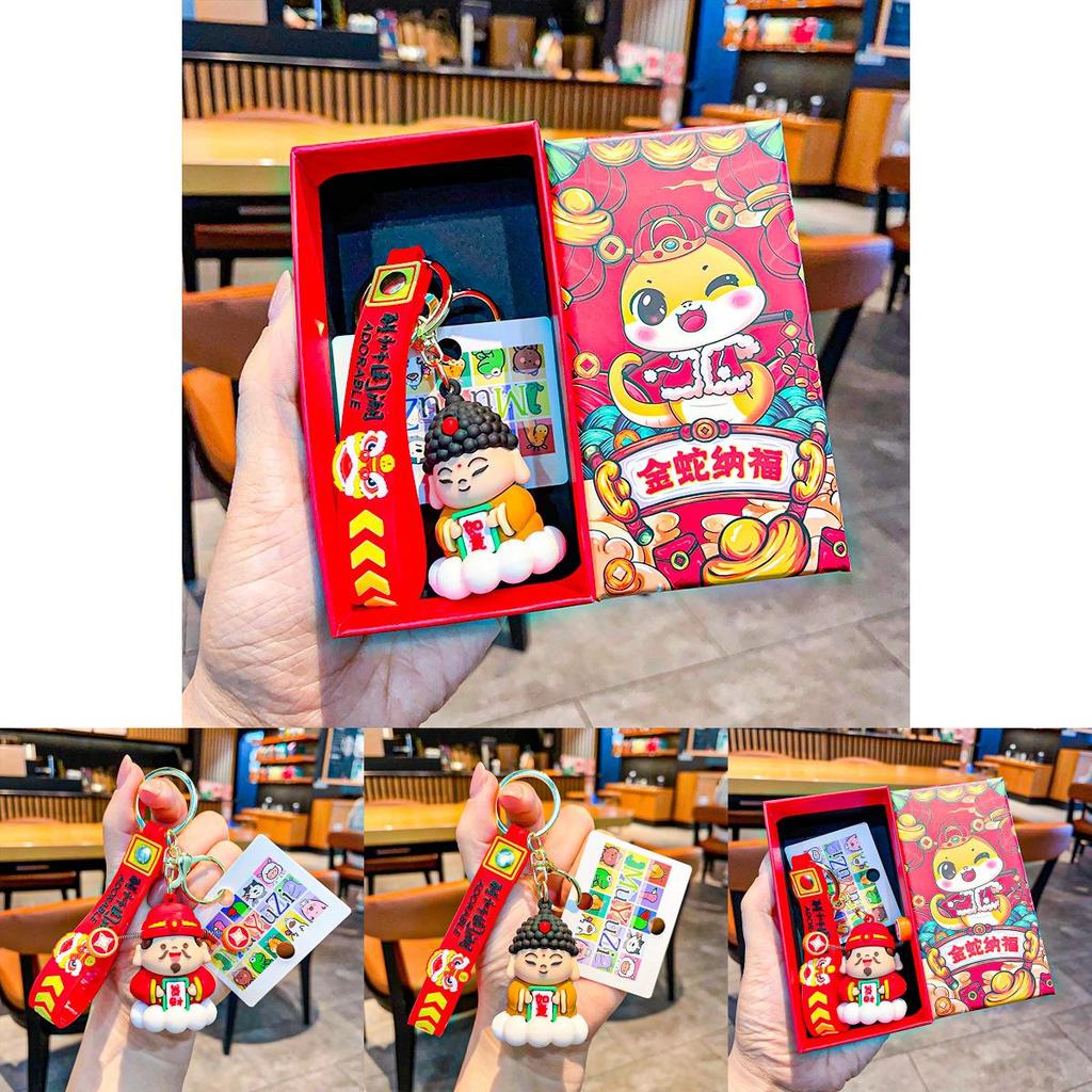 Stylish Original Fortune Keychain Featuring Lucky Charm Design For Various Gifting Occasions