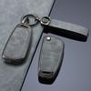Zinc Alloy + Leather Car Key Case for A1 A3 A4 A5 A6 A7 A8 Q3 Q5 Q7 R8 C5 C6 Tt S3 S5 S6 S4 Rs5 Rs6 2003-2015 Flip Remote