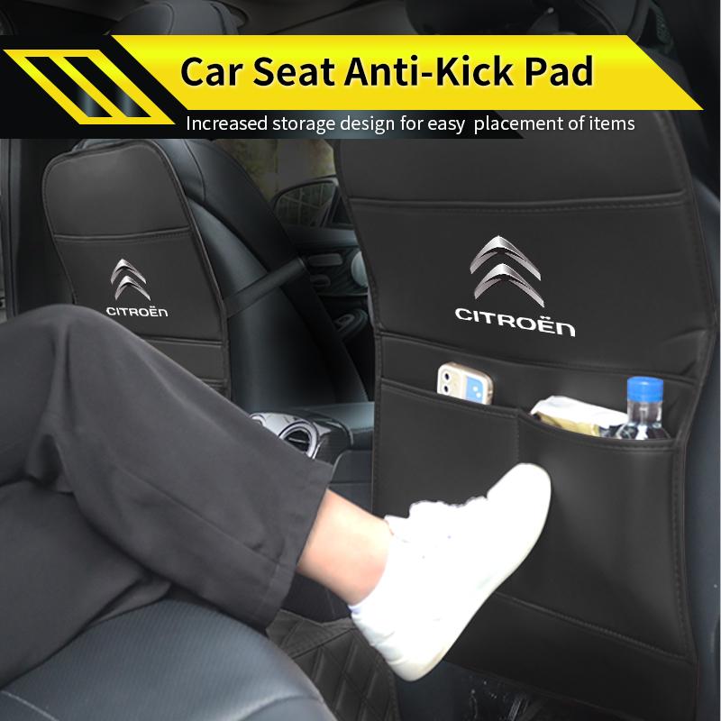 Back Protector Universal Leather Full Coverage For Citroen C4 C3 C5 C1 C2 Berlingo Celysee Cactus Picasso Aircross Saxo Grand