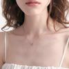[Rosemont] Silver Ribbon Necklace Ra24C36K