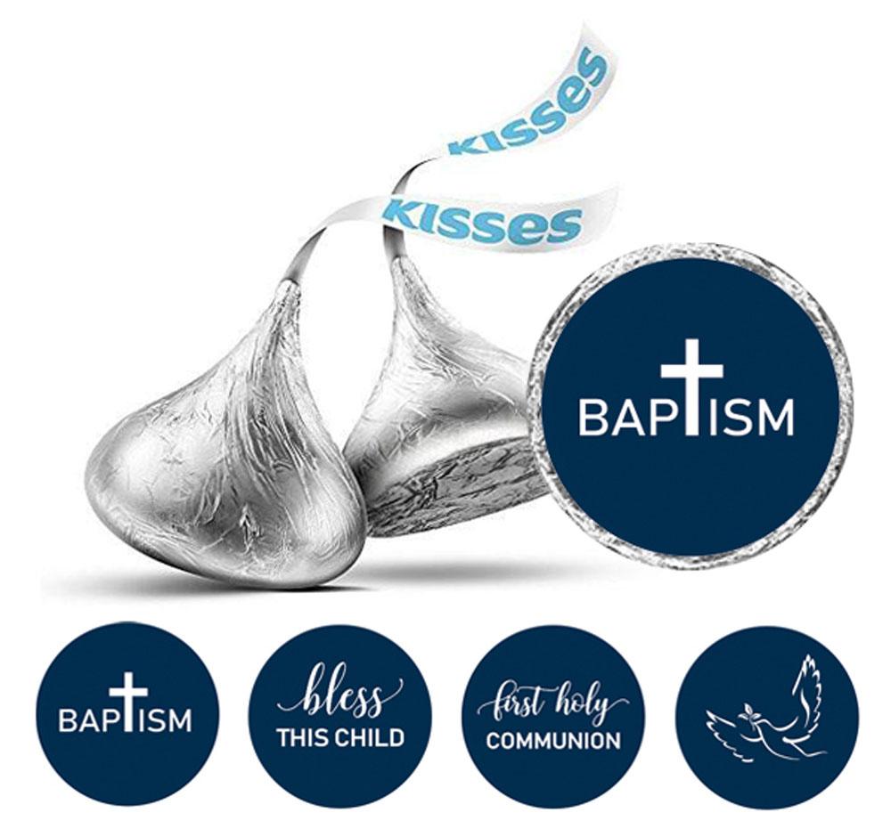 

Дарлінг Сувенір Таїнство Хрещення Тематичні наклейки Цукерки Шоколадні етикетки 190 шт. 0.75 Inches Diameter синій