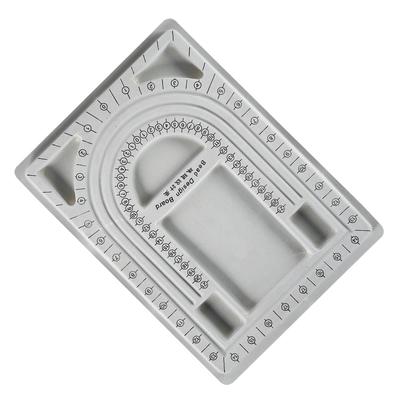 Bead Design Board   Scale   and Semicircular Concavities Bead Necklace Design Tray for Jewelry Making with Craft Projects Suitable for Str