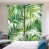 Set Of 2 Plant Curtain Tropical Palm Leaves Natural Feelings Suitable Living Room Bedroom Kitchen Bathroom Polyester Ideal For Great