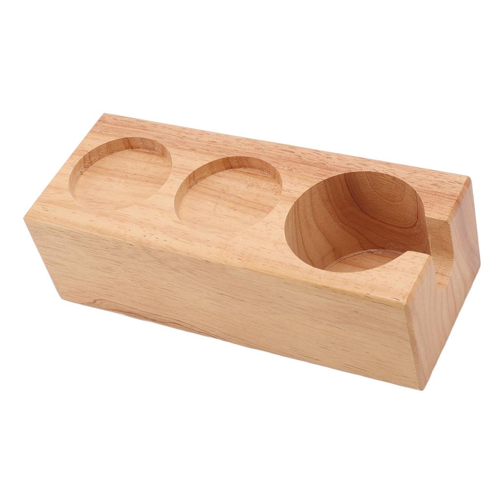 Coffee Filter Tamper Holder Beech Environmental Protection Coffee Tamper Station Base for Home Bar