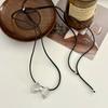 Fashionable Bowknot Necklace Ornament Elegant Bowknot Pendant Necklace Personalized Clavicular Chain Adornment Jewelry