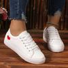 Small White Shoes Female 2025 New Soft Bottom Non-slip Running Student Shoes Casual Hundred with Flat Bottom Basic Students Female Board Shoes
