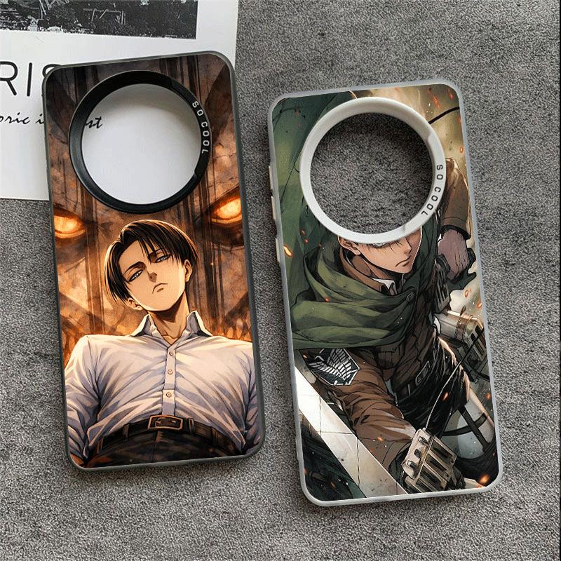 A-Attack On T-Titan Levi Mjukt Telefonfodral för Samsung Galaxy S24 S25 FE S26 Edge S23 Ultra S22 Plus S21 + Stötsäkert Fodral Baksida S