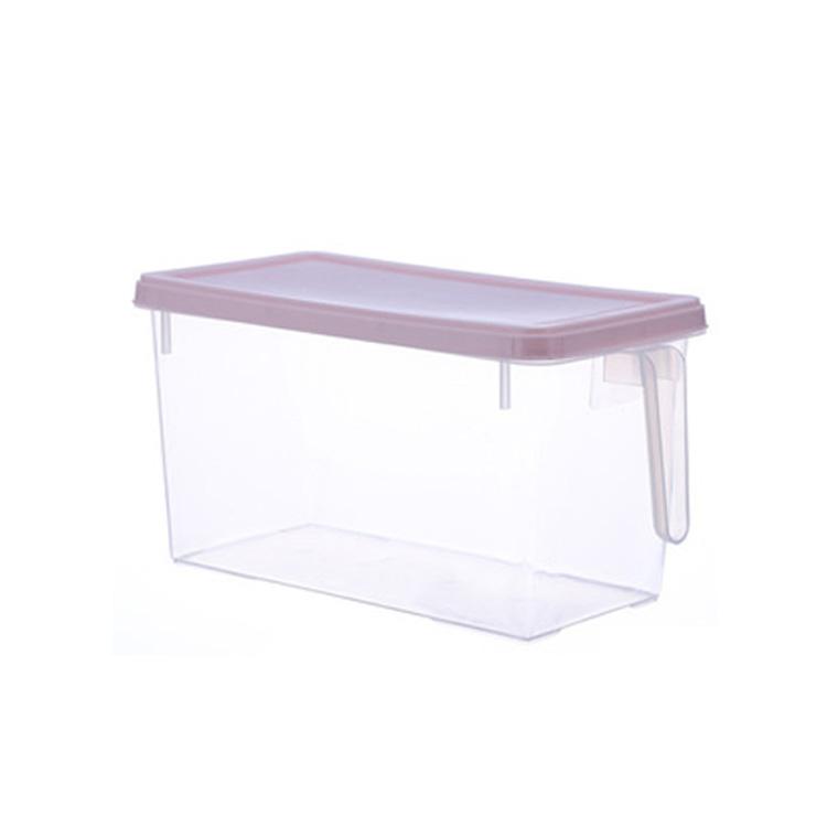 Kitchen Food Organizer Container Clear Organizer Bins Refrigerator Organizer Box With Handle