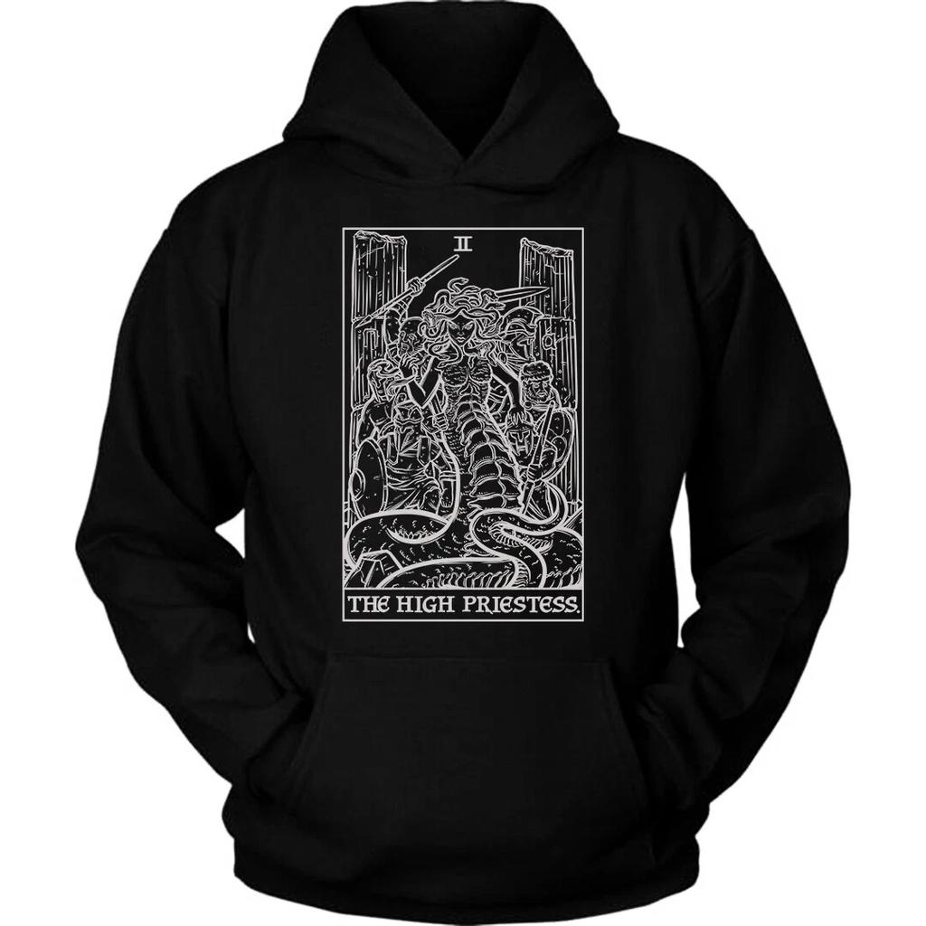 The High Priestess Tarot Card Hoodie Medusa Sweatshirt Greek Mythology Hoodies